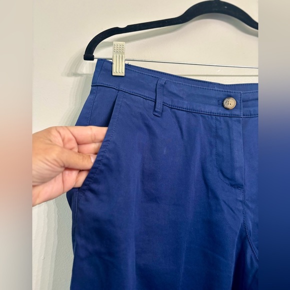 Tommy Bahama Navy Blue Ankle Cropped Pants - Picture 3 of 7